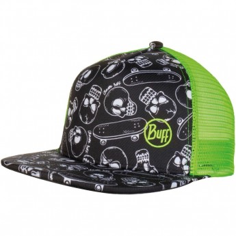 Кепка с прямым козырьком детская BUFF TRUCKER CAP BONE MULTI Кепка с прямым козырьком детская BUFF TRUCKER CAP BONE MULTI