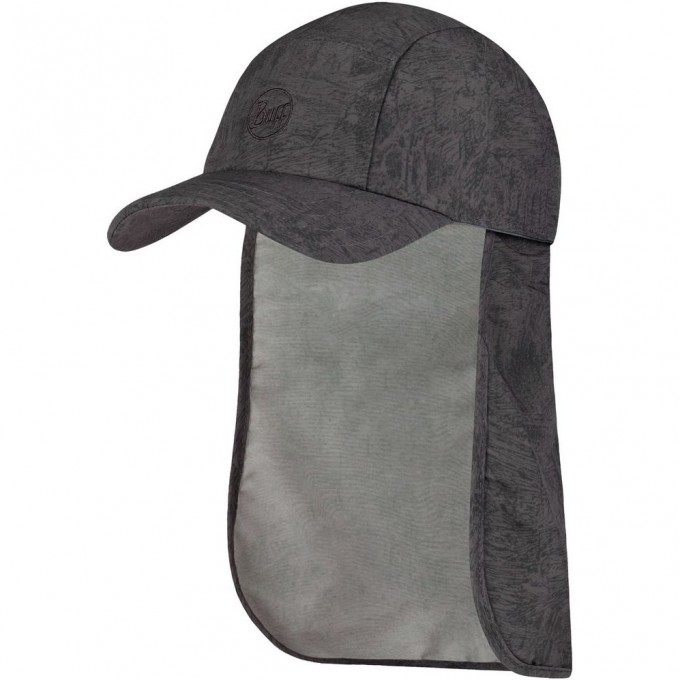 Кепка с защитой шеи от солнца BUFF BIMINI CAP ZINC DARK GREY 119526.951.10.00 Кепка с защитой шеи от солнца BUFF BIMINI CAP ZINC DARK GREY 119526.951.10.00