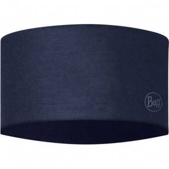 Повязка BUFF MERINO WIDE HEADBAND SOLID NIGHT BLUE Повязка BUFF MERINO WIDE HEADBAND SOLID NIGHT BLUE