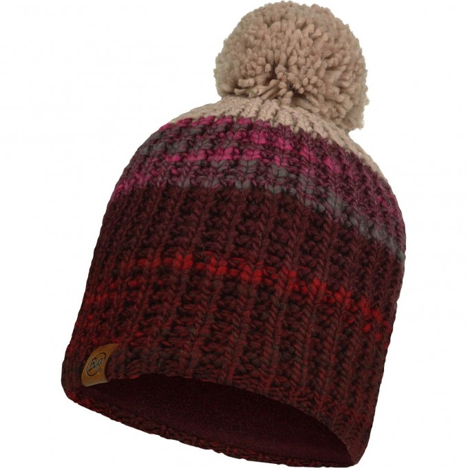 Шапка BUFF KNITTED & FLEECE BAND HAT ALINA MAROON 120838.632.10.00 Шапка BUFF KNITTED & FLEECE BAND HAT ALINA MAROON 120838.632.10.00
