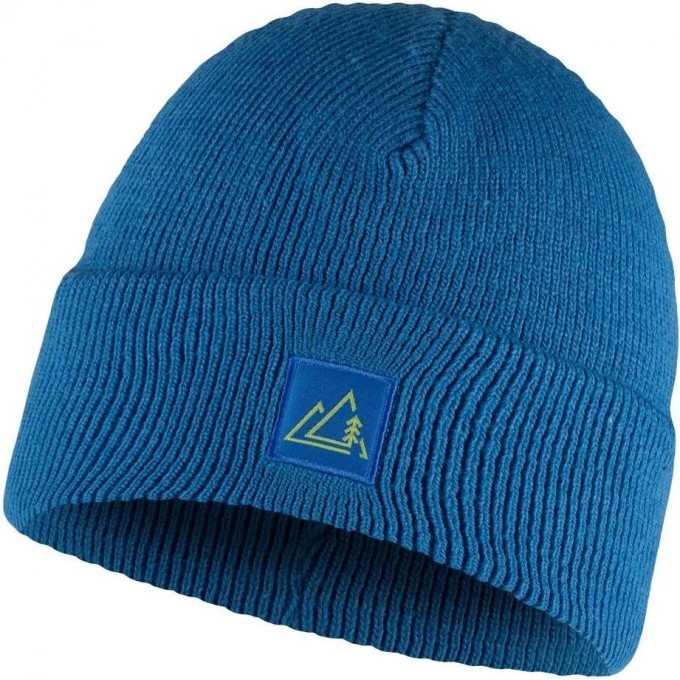 Шапка BUFF KNITTED HAT FRINT AZURE 129624.720.10.00 Шапка BUFF KNITTED HAT FRINT AZURE 129624.720.10.00