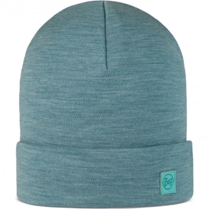 Шапка BUFF MERINO HEAVYWEIGHT HAT SOLID POOL 111170.722.10.00