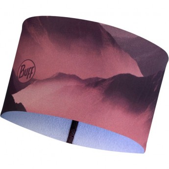 Теплая спортивная повязка на голову BUFF HEADBAND TECH FLEECE SERRA MAUVE