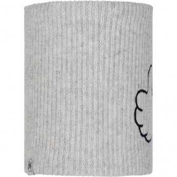 Вязаный шарф-труба с флисом детский BUFF NECKWARMER KNITTED POLAR FUNN GHOST CLOUD